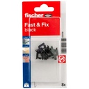 Fischer gipshaak fast & fix zwart 8 st