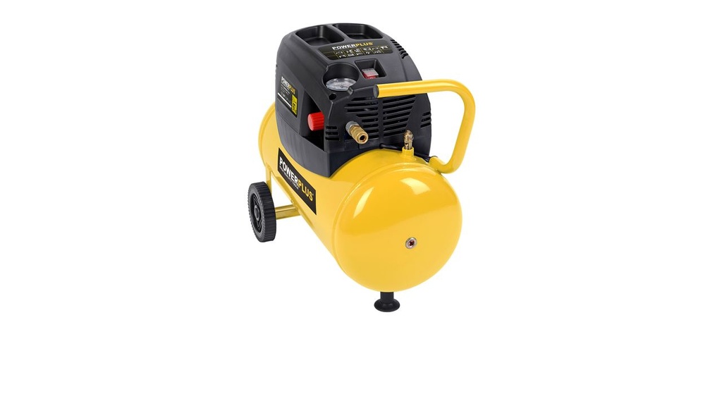 POWERPLUS COMPRESSOR 1100W 24L GN OLIE