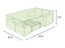 Buitenhoes Voor Tuinset, Grijs, Rechthoekig, 300 cm x 200 cm x 75 cm