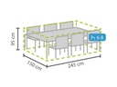 Buitenhoes Voor Tuinset, Grijs, Rechthoekig, 245 cm x 150 cm x 95 cm
