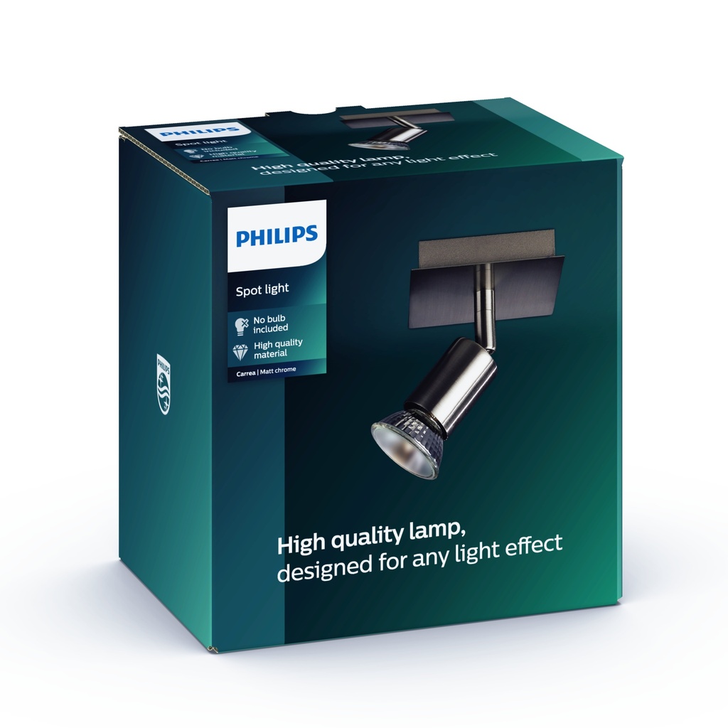 Philips Carrea Wandspot Mat Chroom 