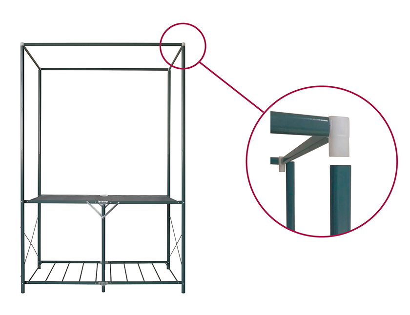 KLEDINGKAST ALU-CANV 80X46X155