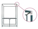 KLEDINGKAST ALU-CANV 80X46X155