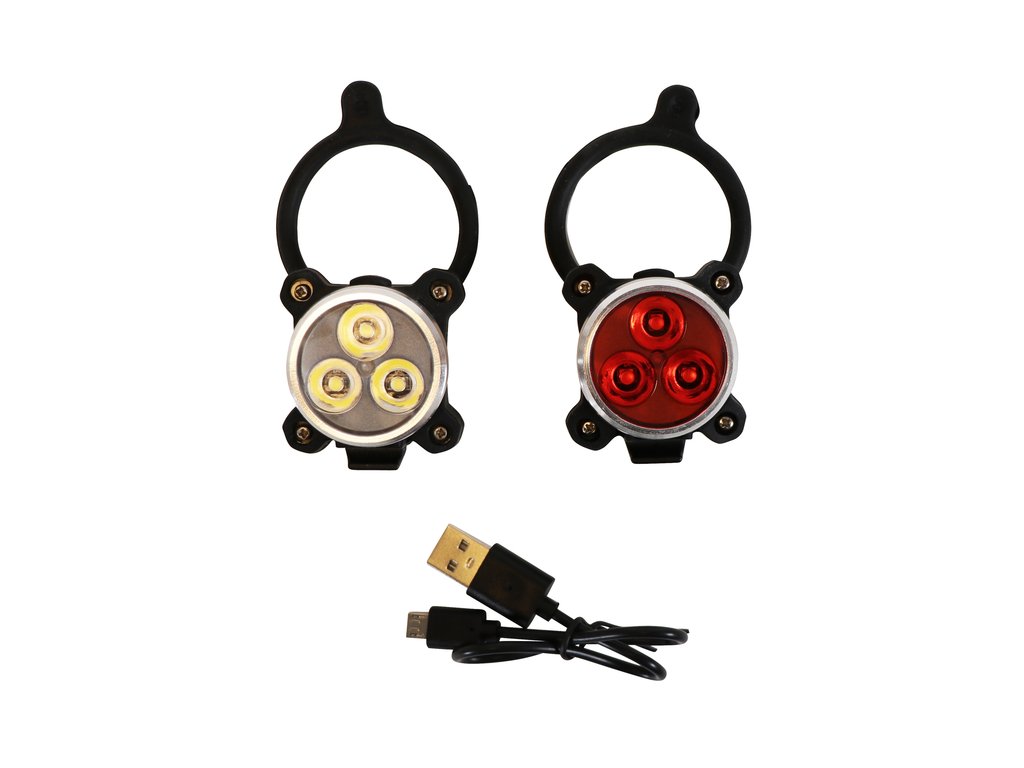 DRESCO LED VERLICHTINGSSET USB OPLAADBAAR 3 LED'S