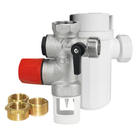 Watts Industries - universele veiligheidsgroep - met trechter - 3/4"-1/2"