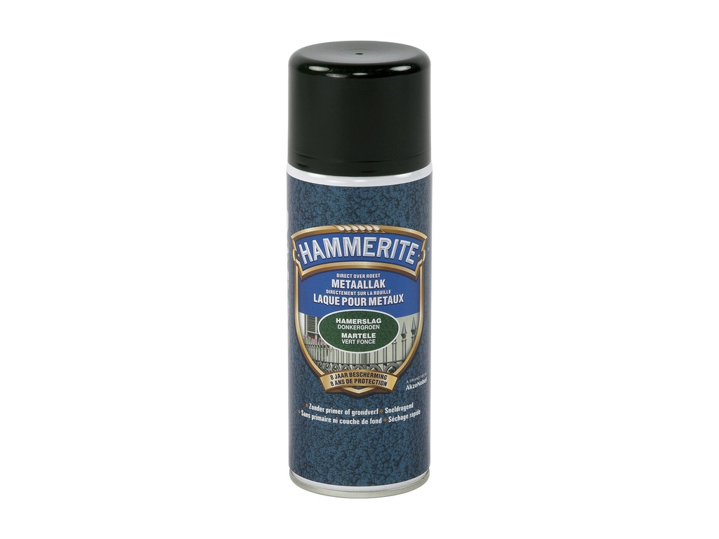 HAMMERITE METAALVERF HAMERSLAG DONKERGROEN 400ML