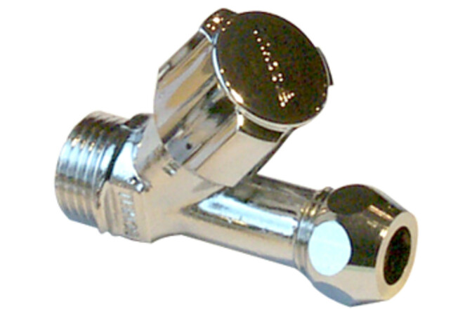 Schell 05901 hoekstopkraan Ø1/2"m - Ø10 + korte moer