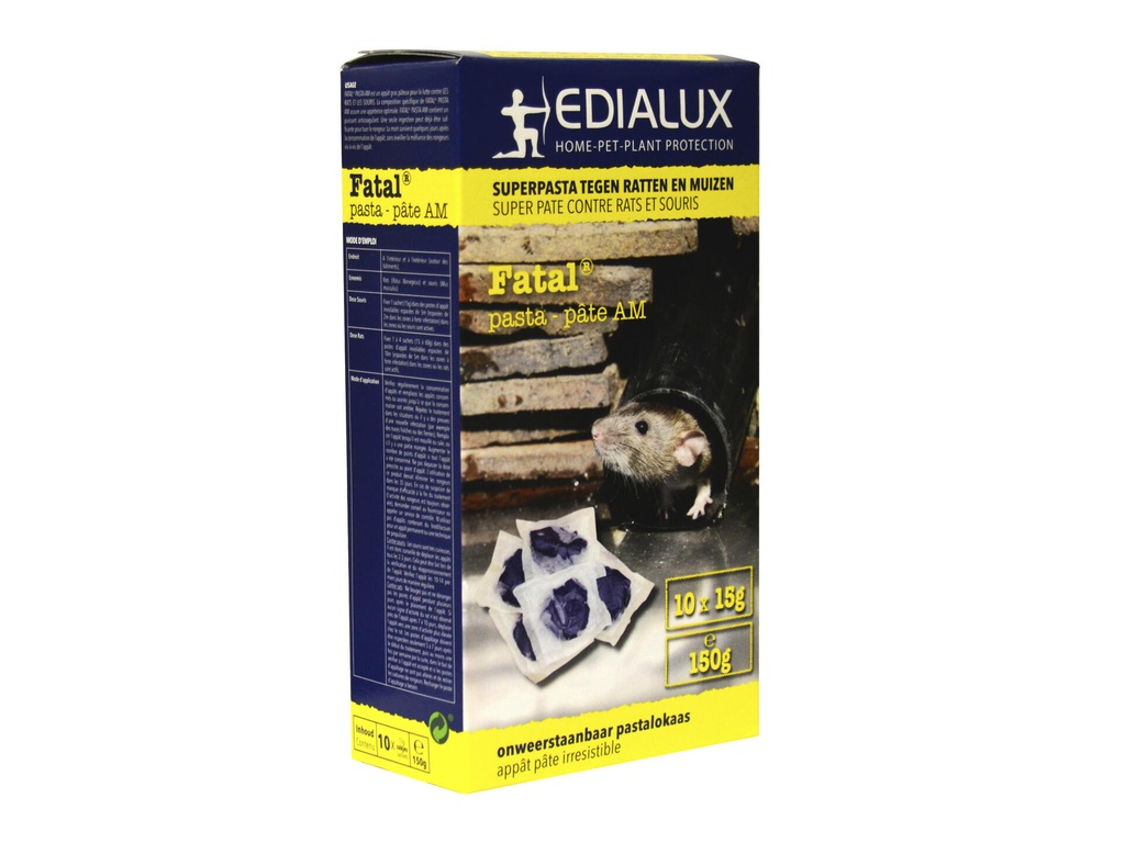 [FATP01] Edialux Fatal Pasta Ratten&Muizen 150Gr
