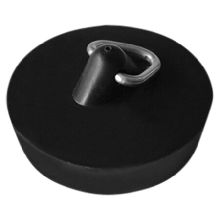 Plugstop kunststof zwart voor bad met triangel Ø43.5mm