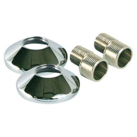 Rozet + S-koppeling, 3/4 x 1/2M Set 2