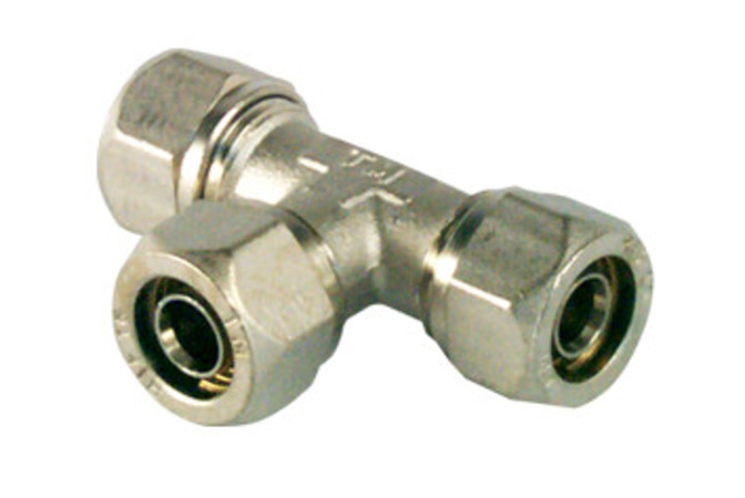 Pex-Alu T-stuk 20/2X20/2X20/2