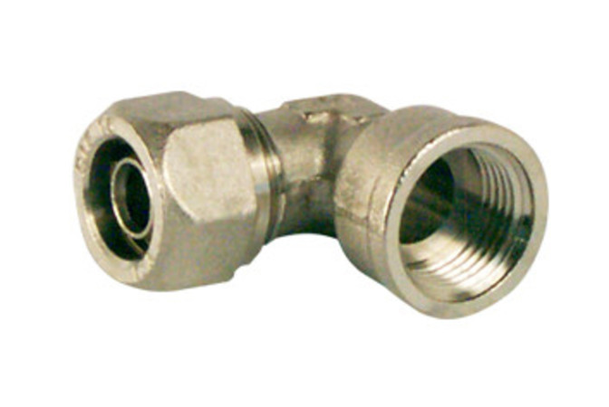 Pex-Alu elleboog 90° - 1/2"f x Ø20/2