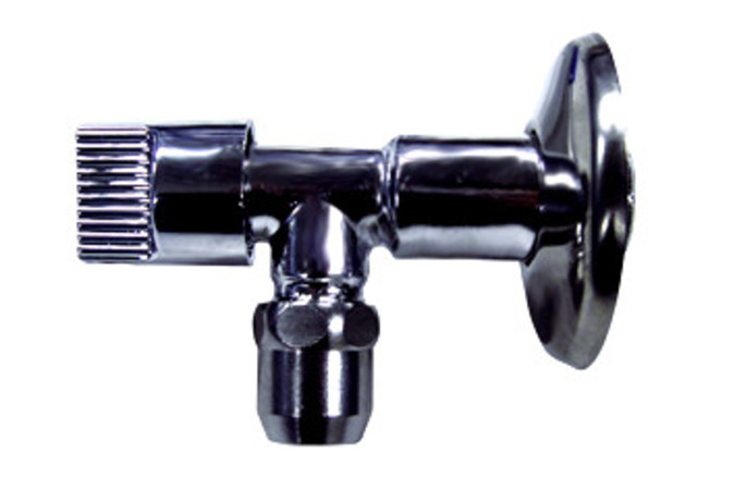 Bolstopkraan haaks 1/2" chroom