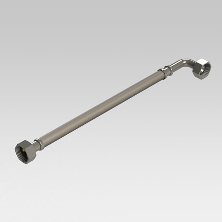 Aquaflex aanvoerflexibel bocht 3/8F X3/8F 75cm