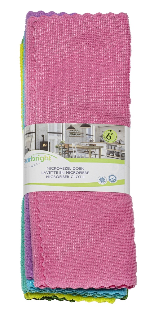 STARBRIGHT MICROVEZEL WARP DOEK 32X32CM 200GR/M² 6ST