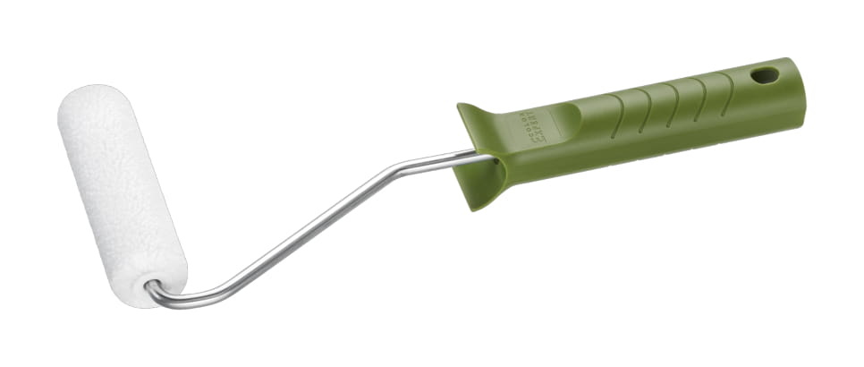 BEITSROLLER 10CM Ø17 MICROVEZEL 8 WIT RUW + BEUGEL