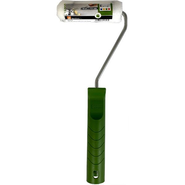 BEITSROLLER 10CM Ø17 NYLON12 GRIJZE STREEP + BEUGEL