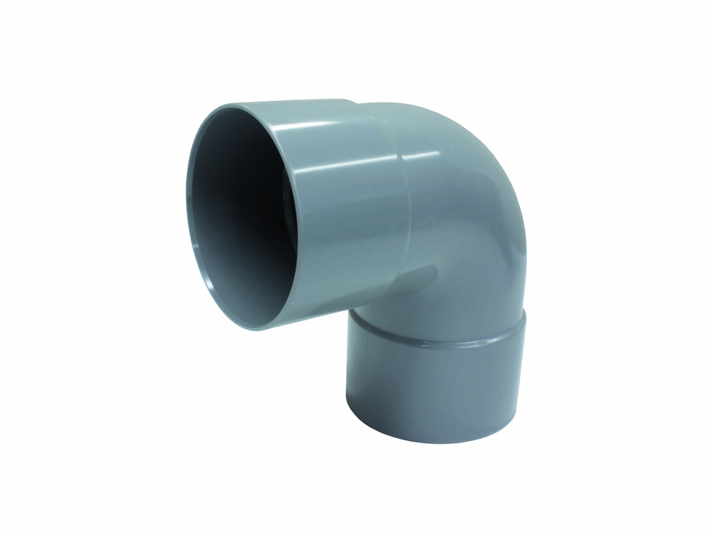 Sanitaire Bocht Grijs Ø90mm - 87° F/F