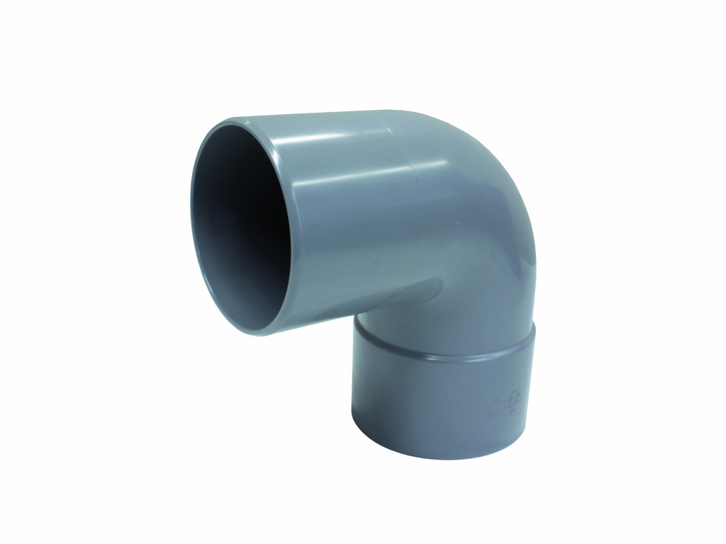 Sanitaire Bocht Grijs Ø50mm - 87° M/F