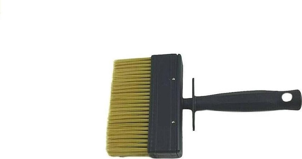 BLOKBORSTEL 100x30 MM - WIT HAAR - PLASTIC