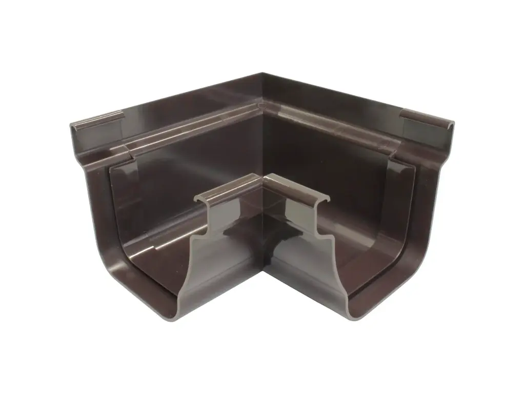 Scala Binnenhoek voor Dakgoot C140 PVC bruin