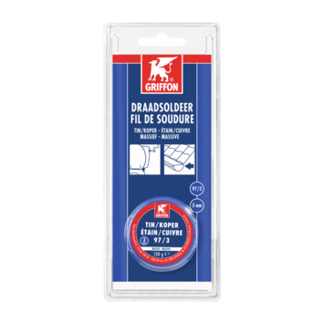 DRAADSOLDEER TIN/KOPER 97/3 3MM 100G