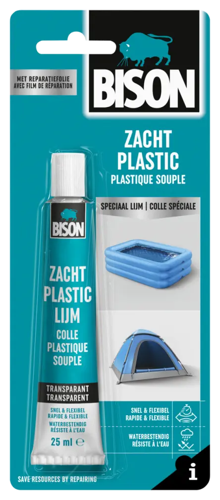 BISON ZACHT PLASTIC LIJM SET 25ML