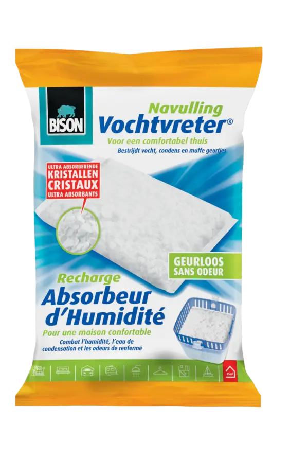 BISON VOCHTVRETER NAVULLING 1KG NEUTRAAL