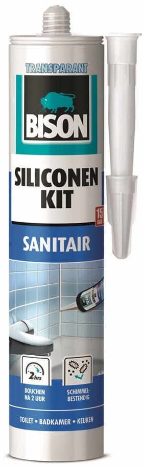 BISON SILICON SANITAIR TRANSPARANT ACRYLBAD 300 ML
