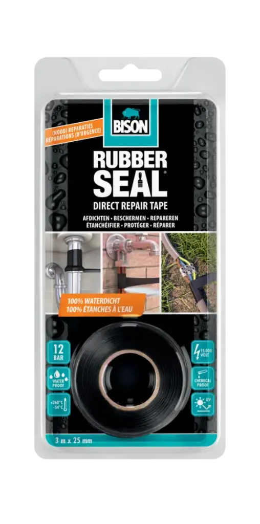 BISON RUBBER SEAL TAPE 25mm 3m