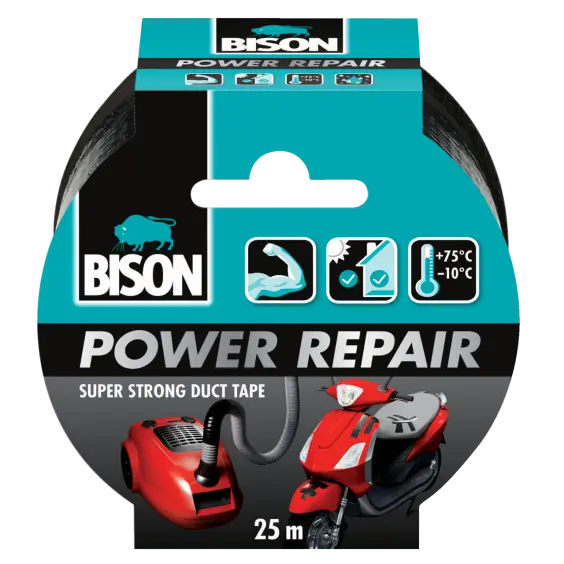 BISON POWER REPAIR 25M ZWART