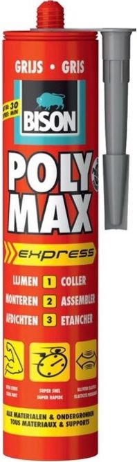 BISON POLY MAX EXPRESS GRIJS 425 GR