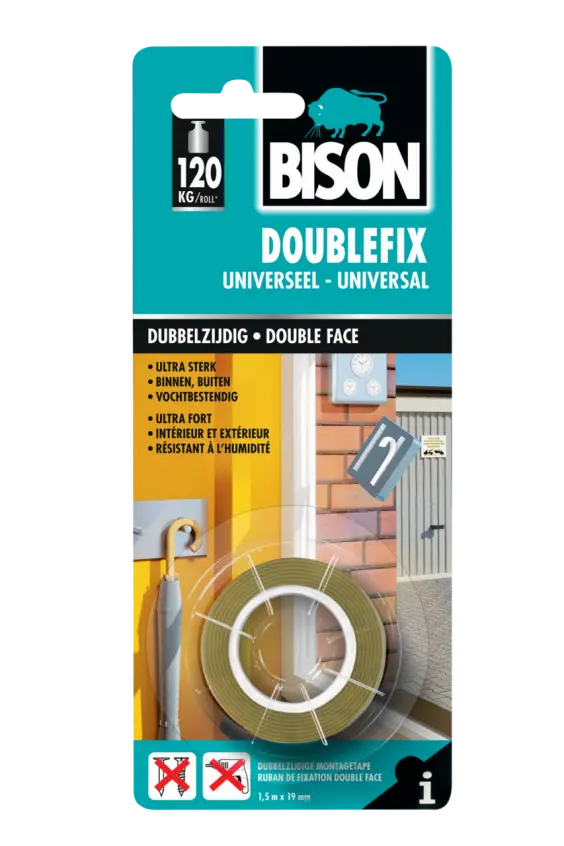 BISON DOUBLEFIX UNIV 19MMX1,5M