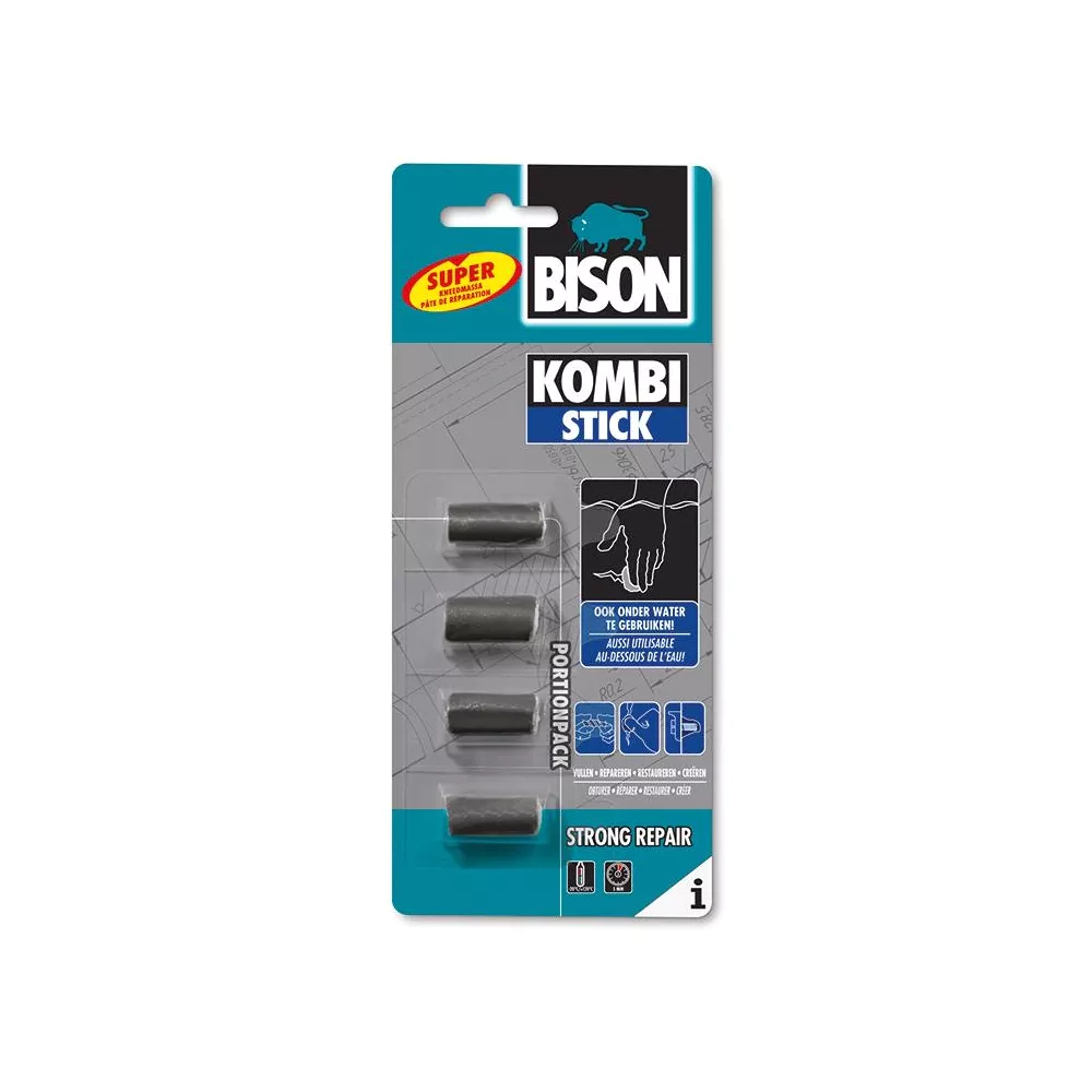 Bison Kombi Stick Portion Epoxy Universeel 4X5gr