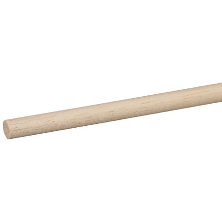 [02104-240] Ronde Stok Hardhout Wit Ø 6mm 240cm