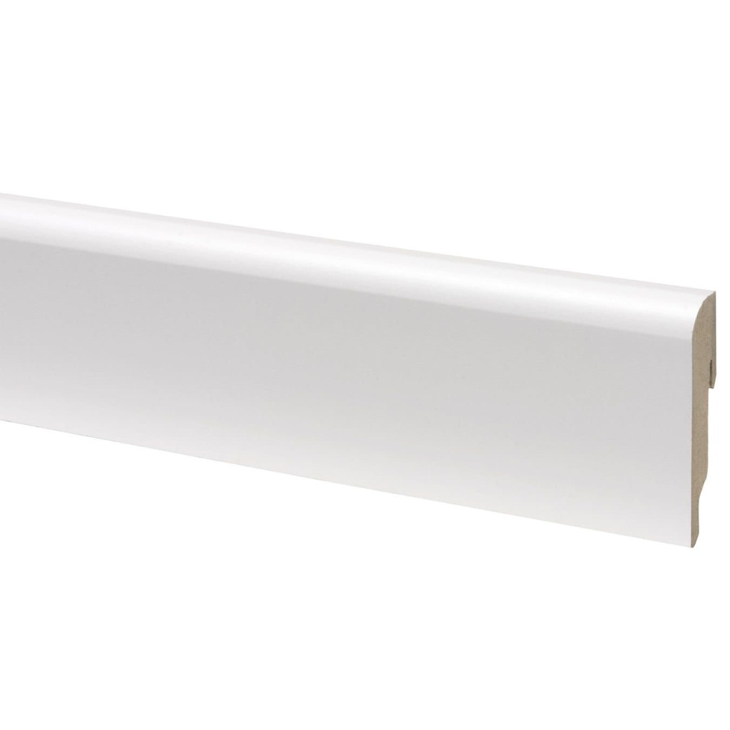 [65063] CanDo Muurplint Colonial - Wit - MDF - Folie - 240cm - 19x81mm