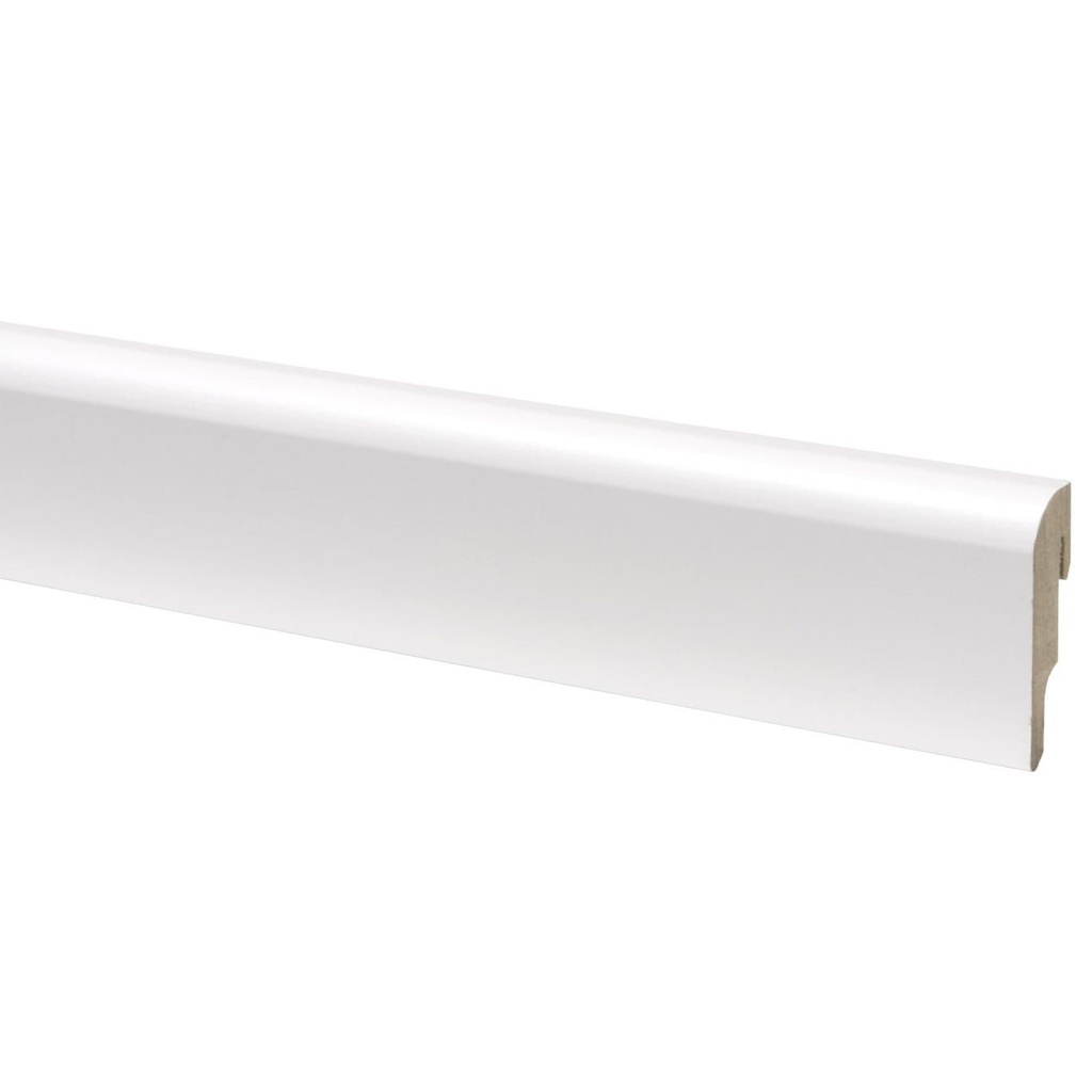 [65062] CanDo Muurplint Colonial - Wit - MDF - Folie - 240cm - 19x58mm