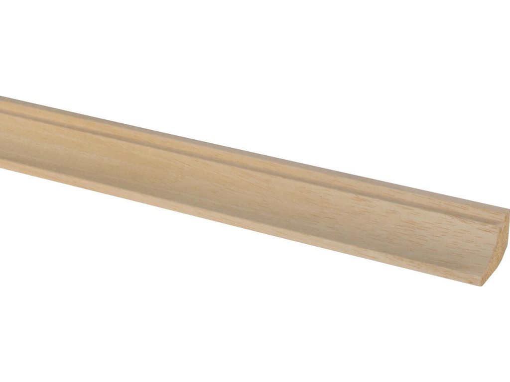 [10631-270] Hollat Hardhout wit 22x33mm 270cm