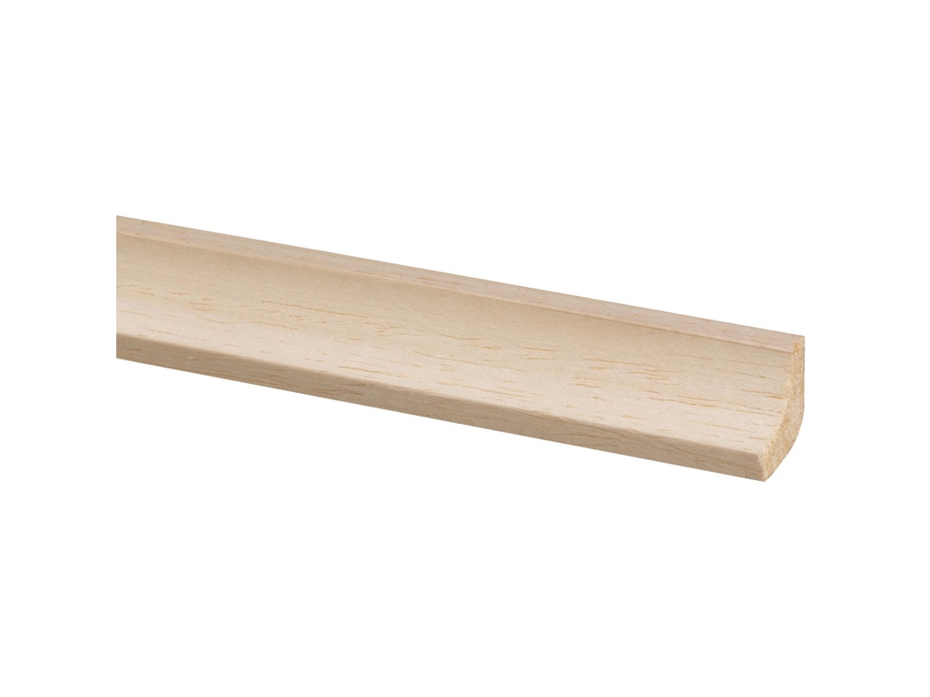 Hollat Hardhout wit 16x16mm 270cm