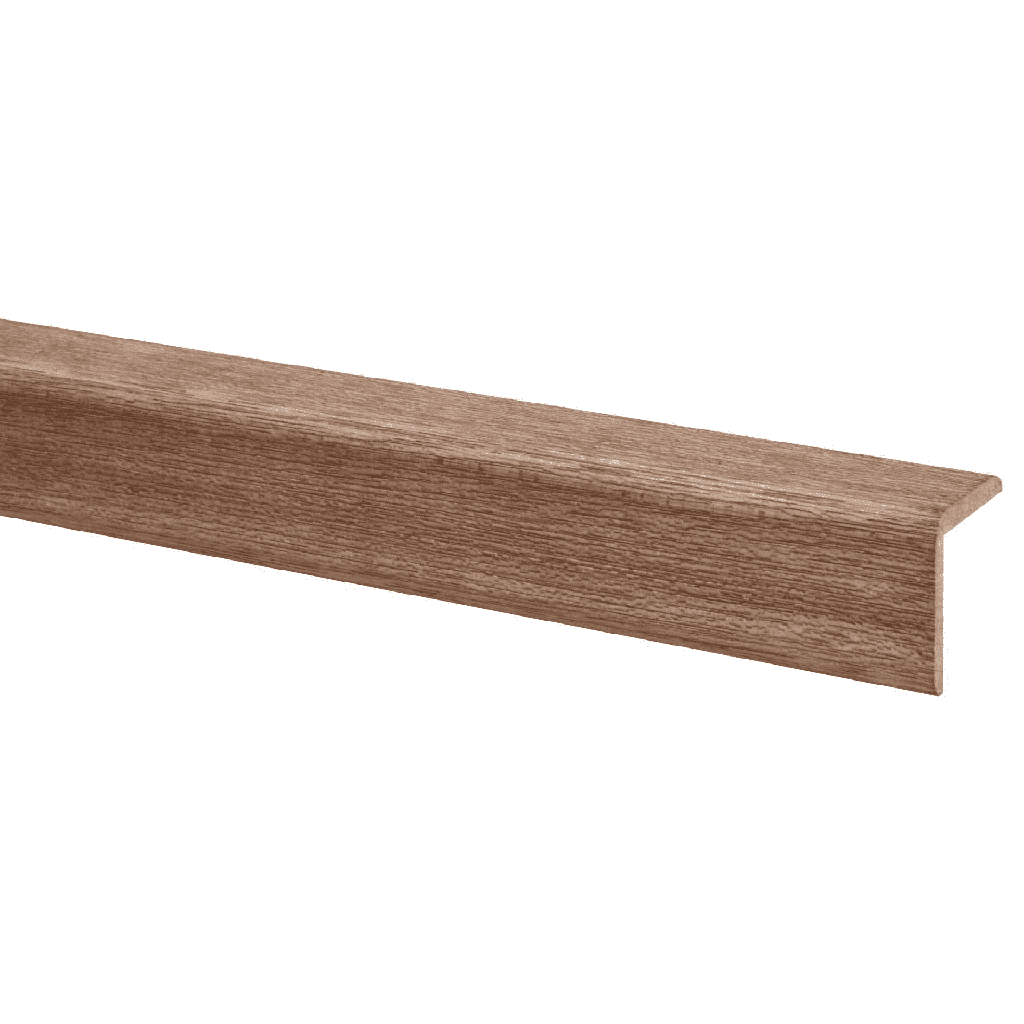 Hoeklat Hardhout 34x34mm 270cm