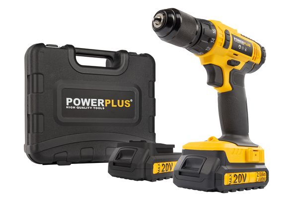 Powerplus POWX00435 Schroefboormachine 20v + 2x 20V batt.
