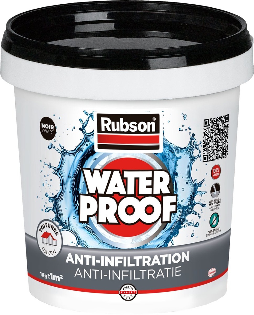 Rubson Anti-Infiltratie Daken en Goten Zwart 1kg