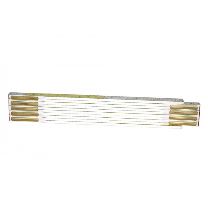 [0-35-458] PLOOIMETER 2M WIT/GEEL STANLEY