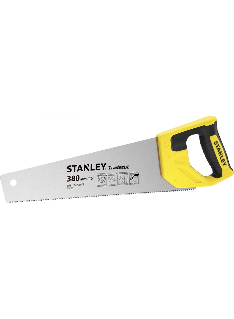 STANLEY HANDZAAG TRADECUT 380MM FIJN