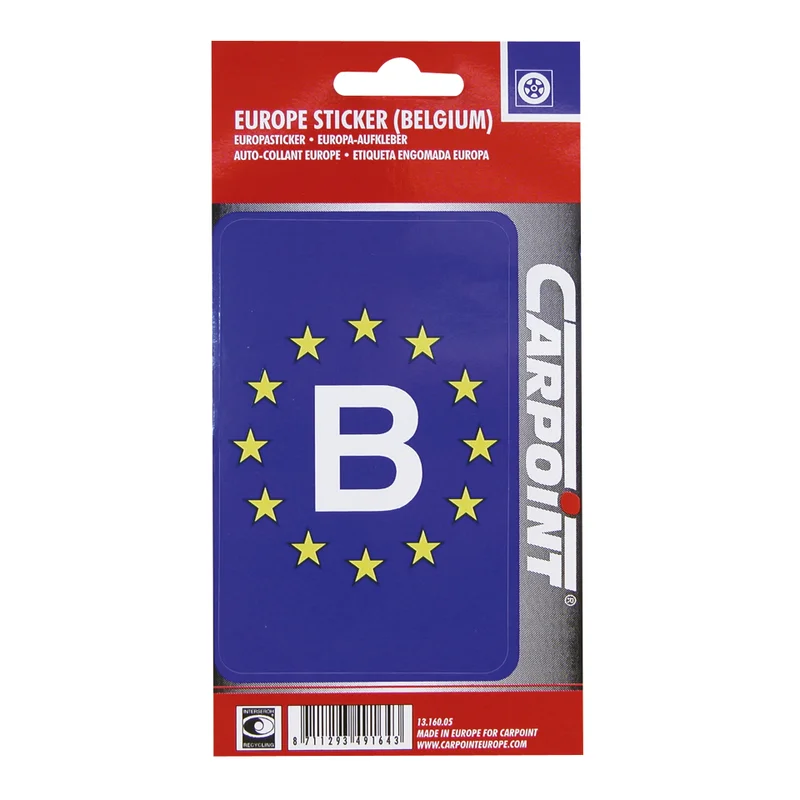 [1316005] Sticker B Rechthoekig Chrome