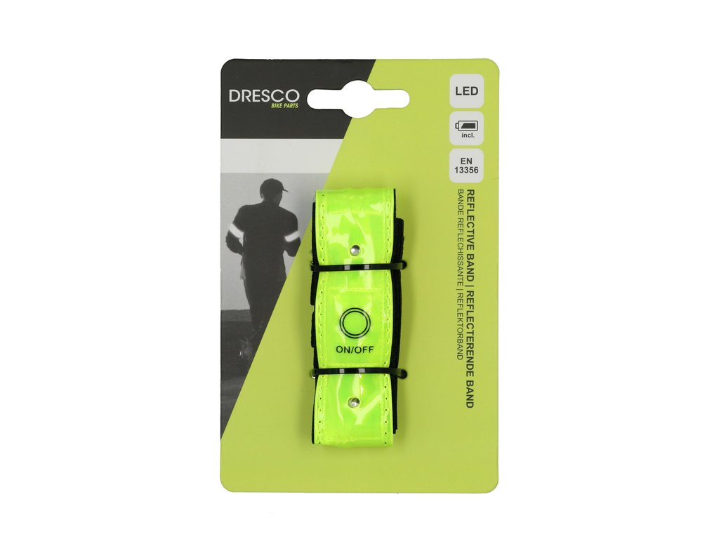 Dresco Reflecterende Armband 4 LED