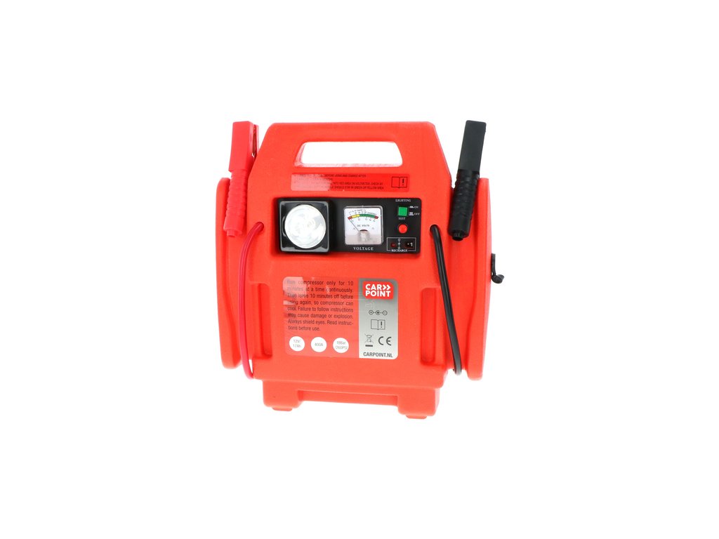 Carpoint Jumpstarter 12V/17AH en Compressor