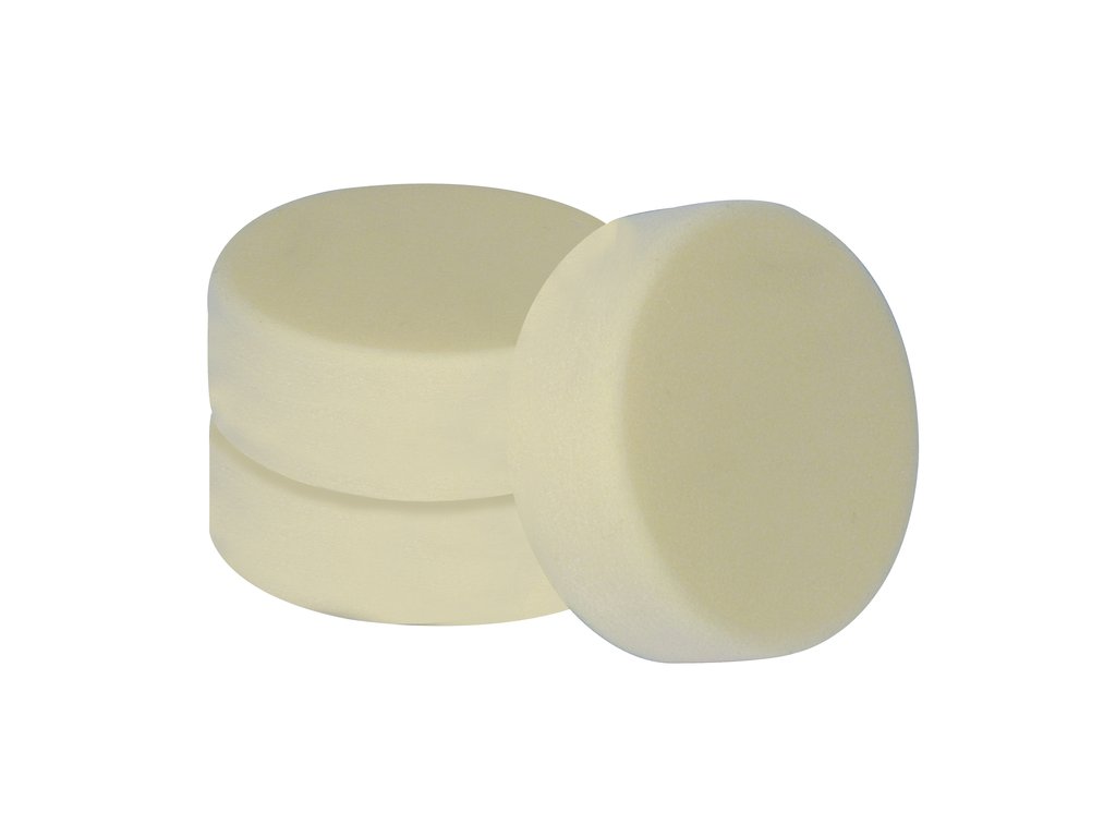 Polijstspons, Medium, wit, 3 stuks