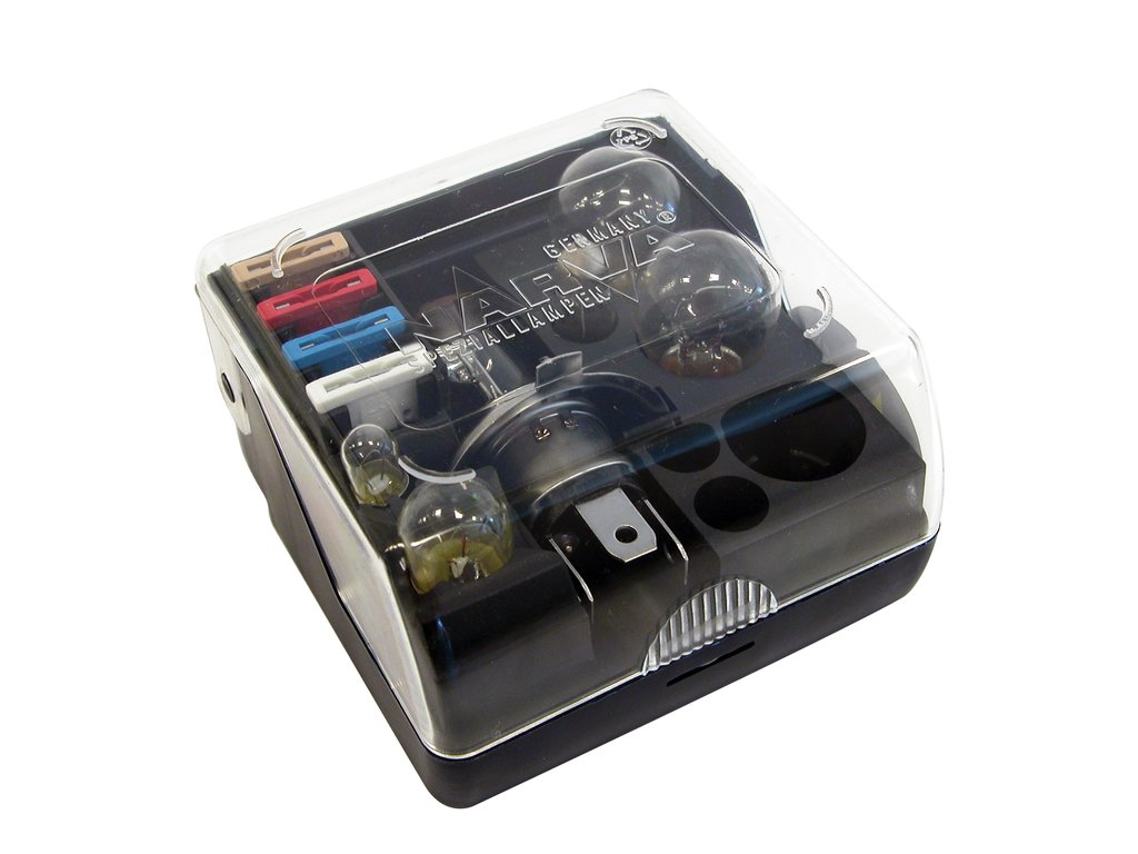 Narva 98400 reservelampset H4 + zekeringen