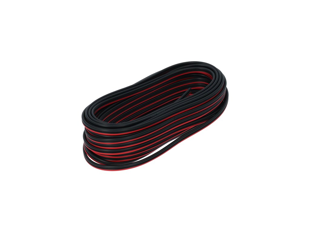 Carpoint Luidsprekerkabel zwart/rood 0,75mm² 10 meter
